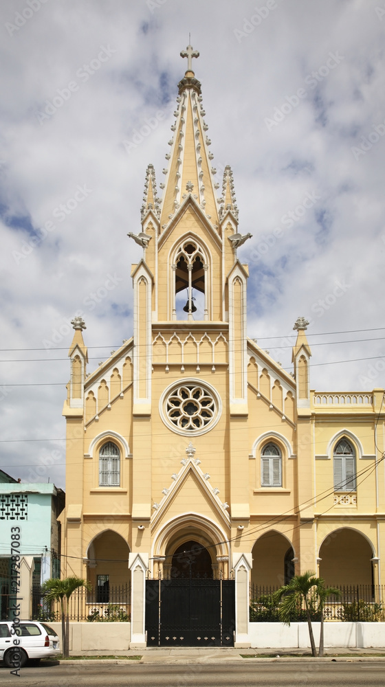 Church on Avenue 23 in Havana. Cuba