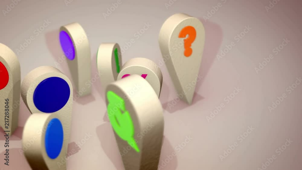 A positive 3d rendering of such colorful computer signs as question and exclamation marks, at and dollar symbols, standing in a circle and moving one after another happily. They look optimistic. A positive 3d rendering of such colorful computer signs as question and exclamation marks, at and dollar symbols, standing in a circle and moving one after another happily. They look optimistic.