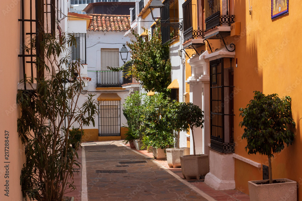 Obraz premium street in old town Marbella in Spain