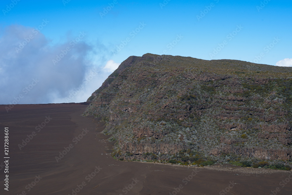 Kraterrand an der Vulkanroute zum Piton de la Fournaise