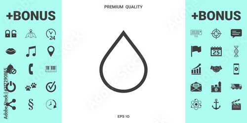 Drop line icon