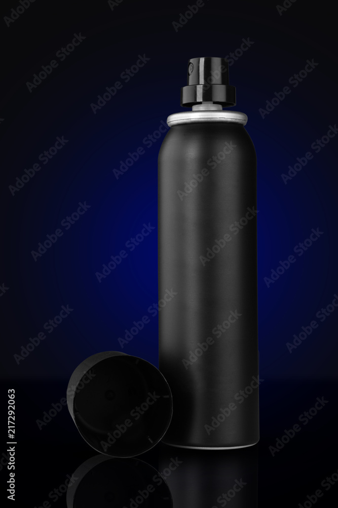 Black Deodorant Aluminum Can for Mockup Black Deodorant Aluminum Can for Mockup