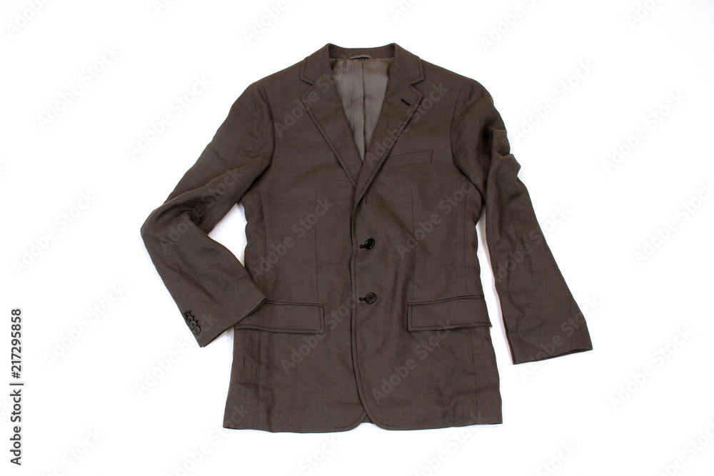 Linen jacket isolated on white Linen jacket isolated on white