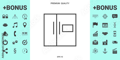 Refrigerator linear icon