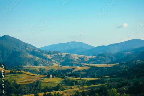 Fototapeta Naklejka Na Ścianę i Meble -  summer mountains fields