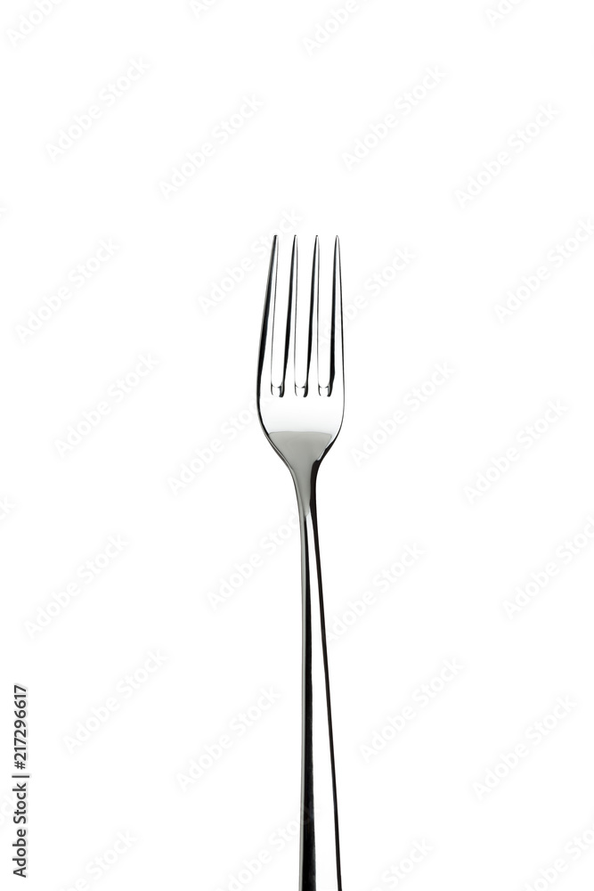 Metal fork isolated on white background Metal fork isolated on white background