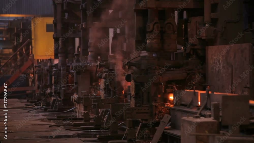 Manufacturing wire. Steel works Manufacturing wire. Steel works