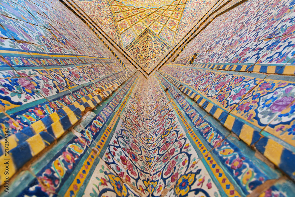 Colorful Mosque in Shiraz Iran Colorful Mosque in Shiraz Iran