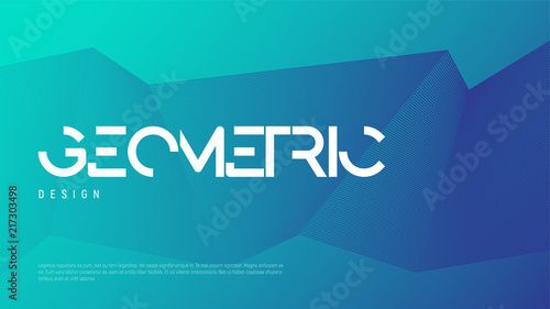 Abstract gradient geometric design, colorful minimalist backgrou