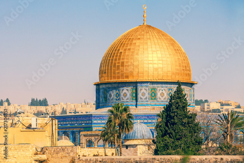 Dome of the Rock on the Temple Mount in Jerusalem, Israel