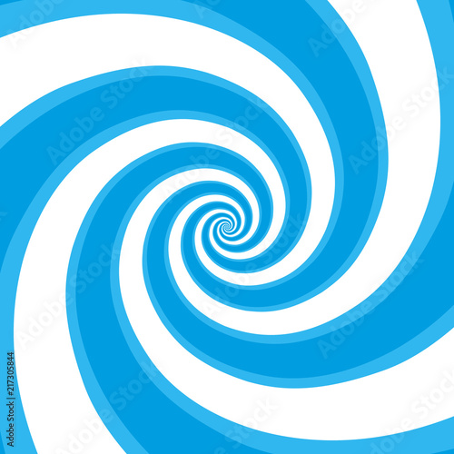 Blue hypnotic spiral.