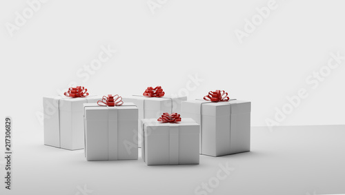 gift boxes with ribbon 3d-i...