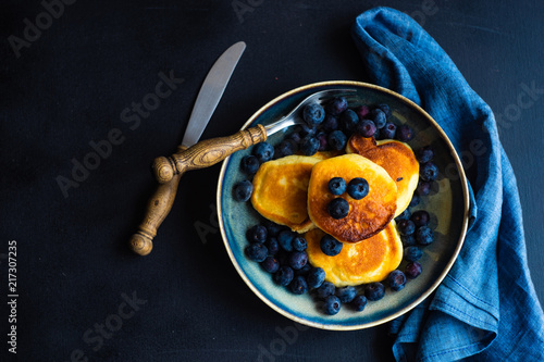Pancakes with blueberry