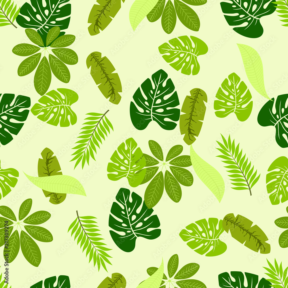 pattern with palm leaves pattern with palm leaves