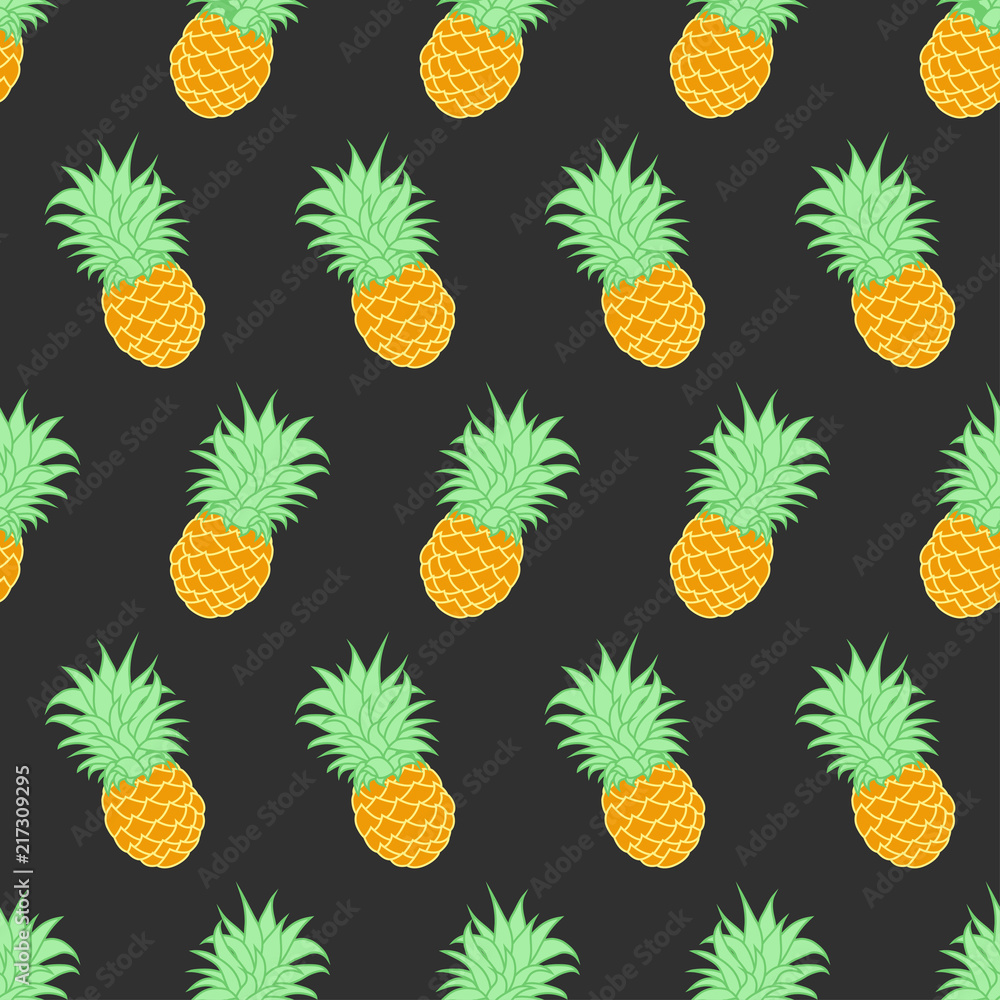 pattern with pineapples pattern with pineapples