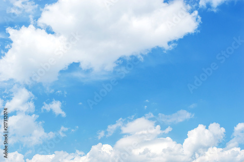 Clouds at the blue sky.