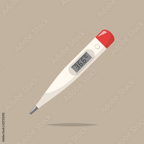 Medical thermometer vector isolated illustration