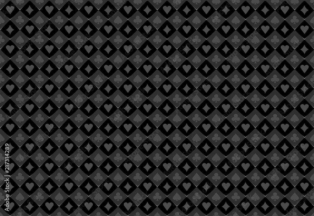 Poker suits pattern black grey shine Poker suits pattern black grey shine