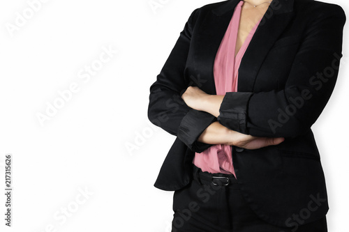 manager donna con braccia incrociate