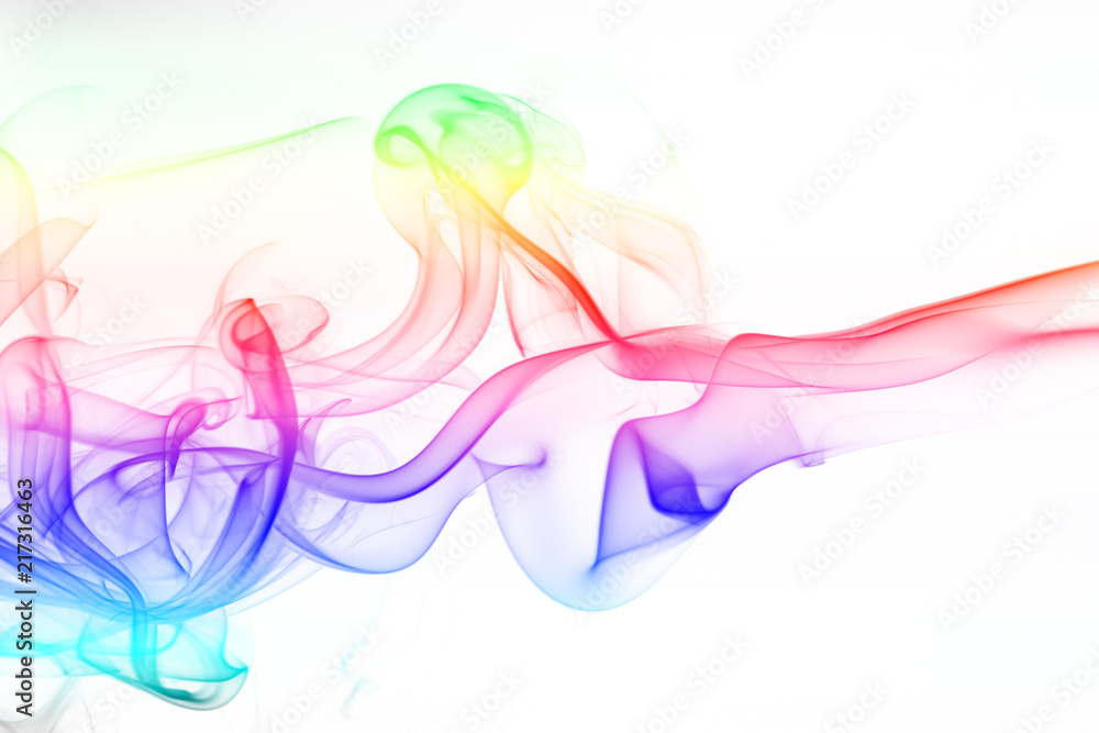 White smoke on black background, movement of white smoke, darkne White smoke on black background, movement of white smoke, darkne