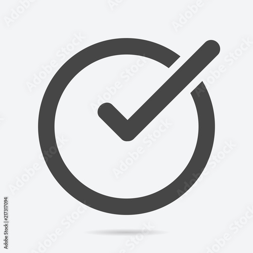 approved icon vector. Flat logo icon design style.