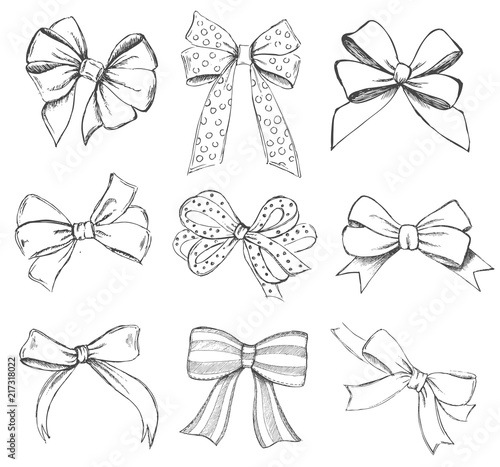 Bow hand drawn