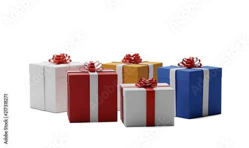 gift boxes with ribbon 3d-i...