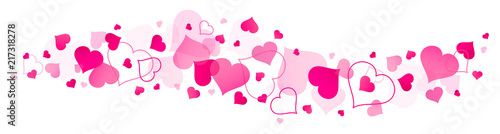 Pink Hearts Banner