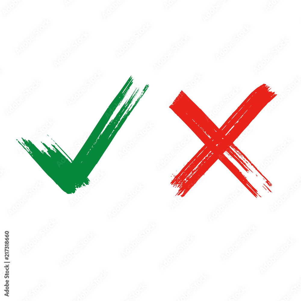 Obraz premium Check mark, stock vector.