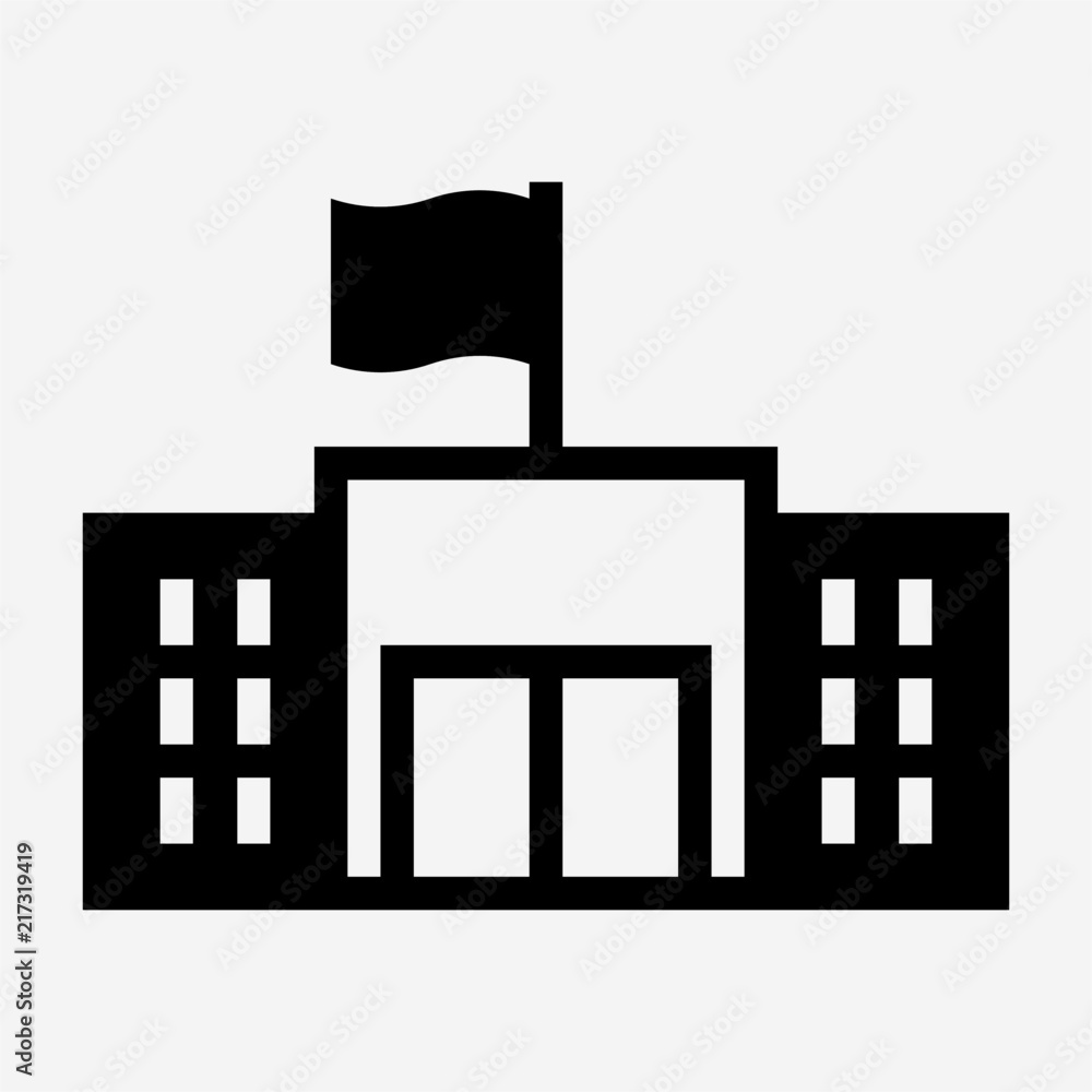 Glyph government building pixel perfect vector icon Glyph government building pixel perfect vector icon
