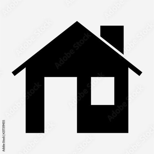 Glyph house pixel perfect vector icon