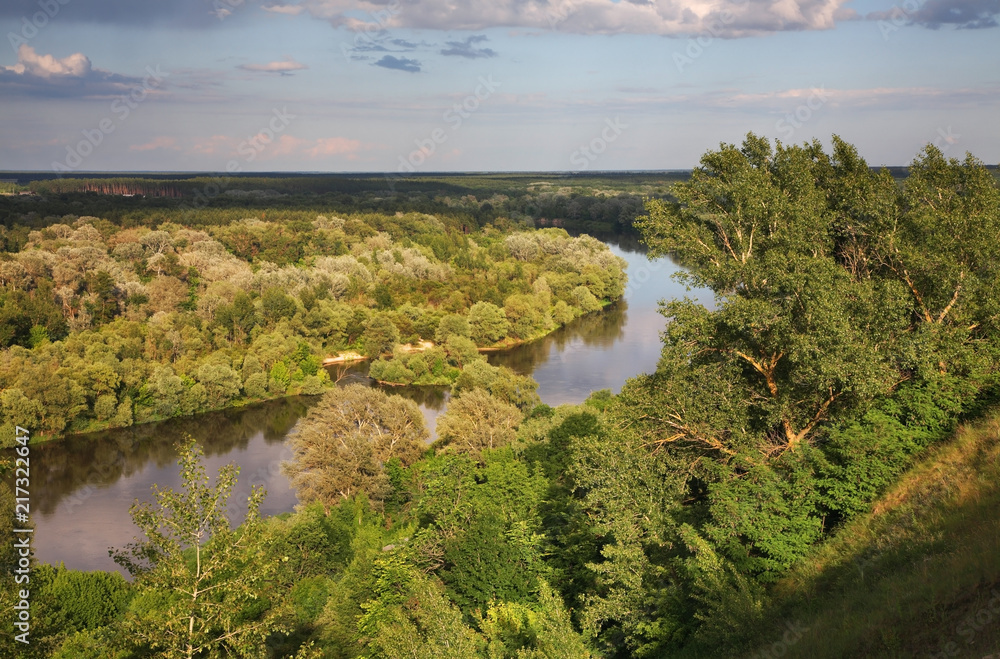 Khopyor river near Novokhopyorsk. Voronezh Oblast. Russia