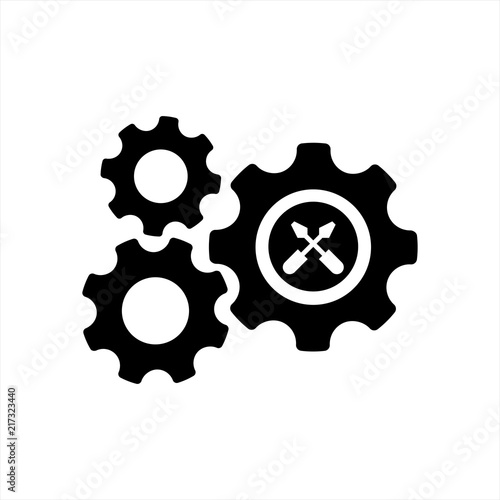 harmonic gear and tool kit icon