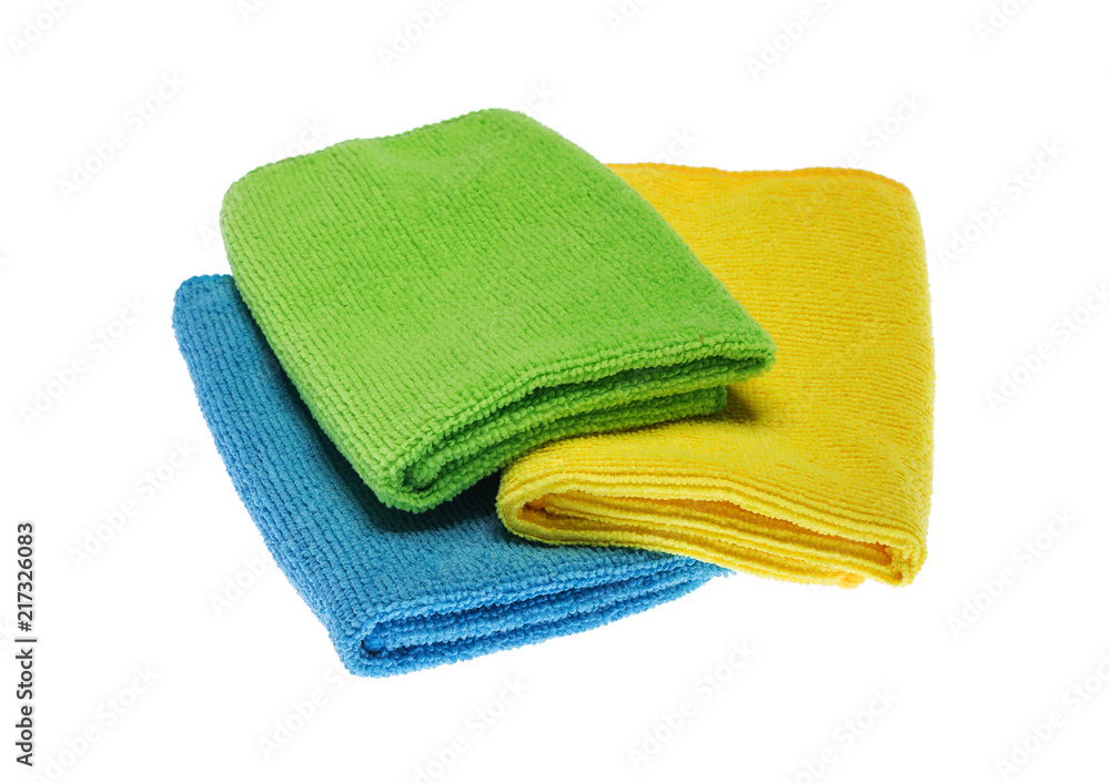 Terry towels for cleaning. You can see the texture of the fabric. Terry towels for cleaning. You can see the texture of the fabric.