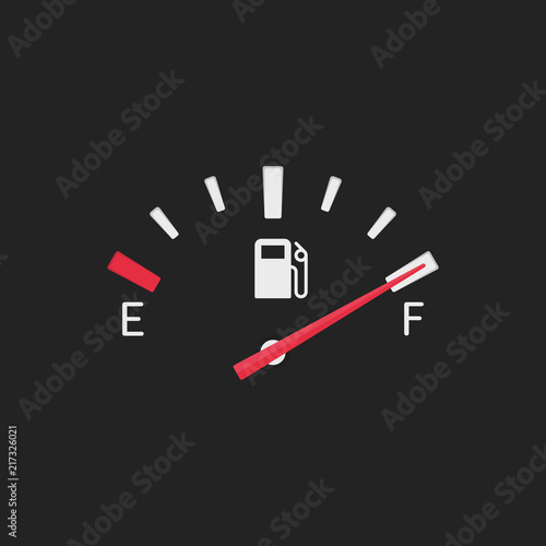 Full fuel gauge icon.