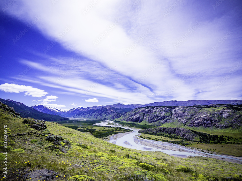 scenic landscape of Laguna Capri El Chalten Argentina