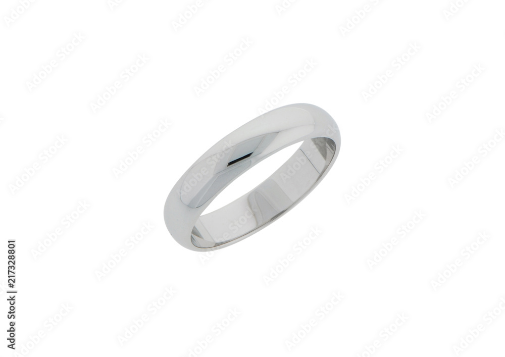 Jewelry ring on white background 