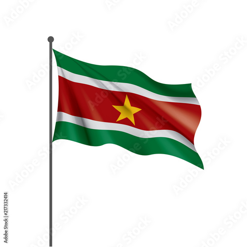 Free Download Suriname flag, vector illustration on a white background - GFXLoad