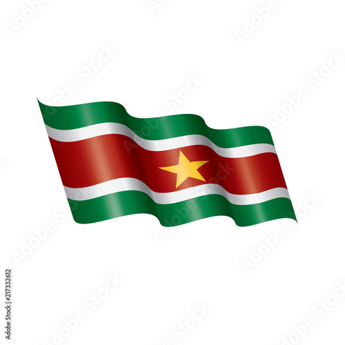 Free Download Suriname flag, vector illustration on a white background - GFXLoad