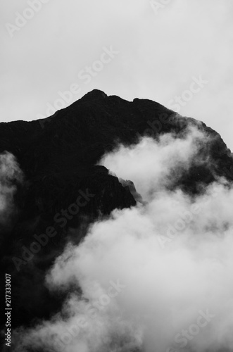 High mountains in the clouds © vasilkamalov