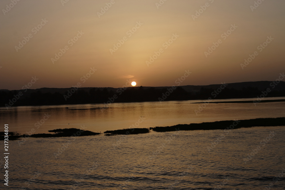 The Nile and the sunset