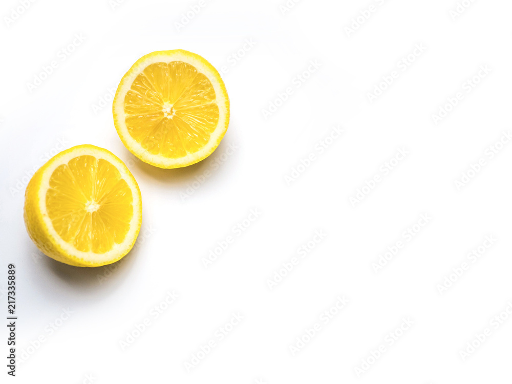 Fresh lemon isolated on white background Fresh lemon isolated on white background