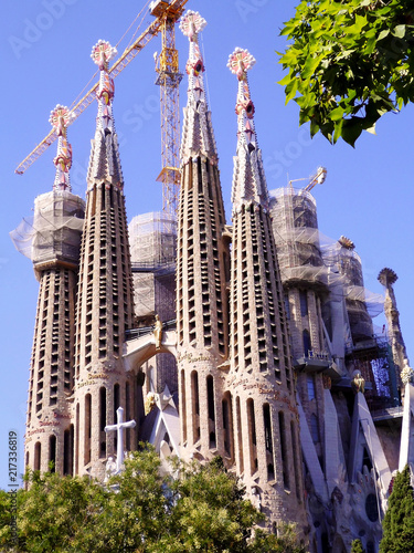 Templo Expiatorio de la Sagrada Familia - Barcelona. Cataluña. España. Europa.