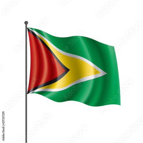 Free Download Guyana flag, vector illustration on a white background - GFXLoad