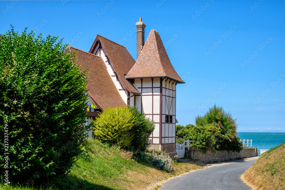 Picturesque house in the city of Yport, France Picturesque house in the city of Yport, France