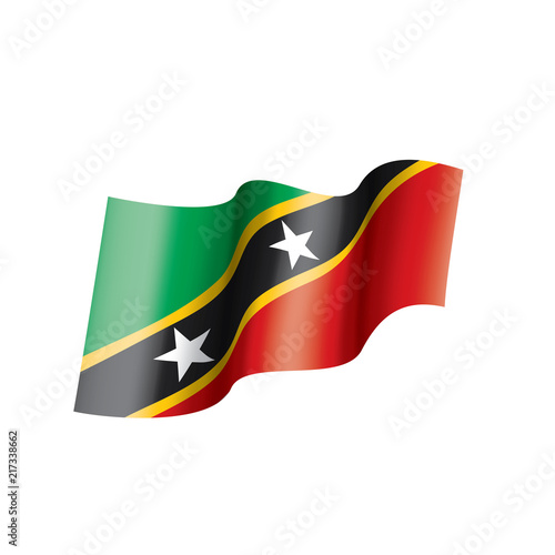 Free Download Saint Kitts and Nevis flag, vector illustration on a white background - GFXLoad