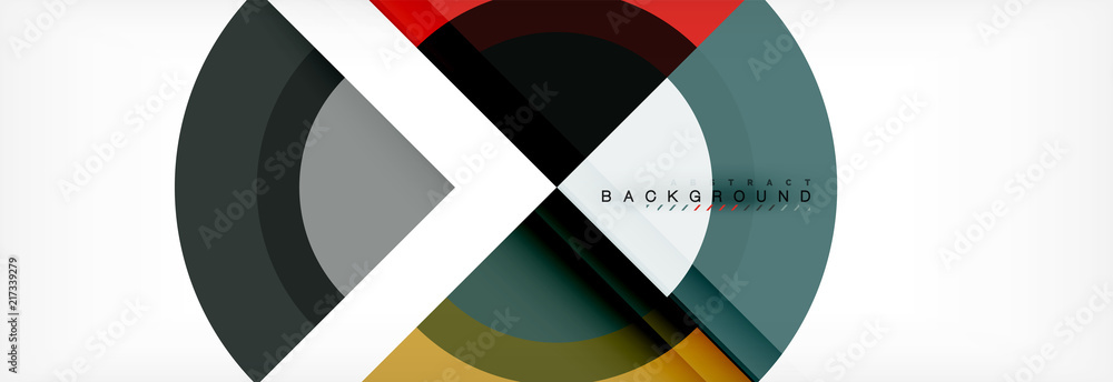 Vector circular geometric abstract background Vector circular geometric abstract background