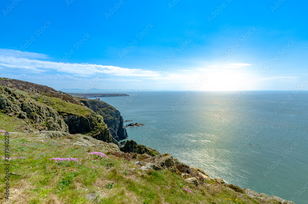 The Coastline around Elin's Tower, South Stack, Anglesey, North Wales