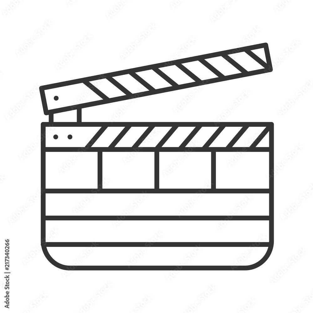Clapperboard linear icon