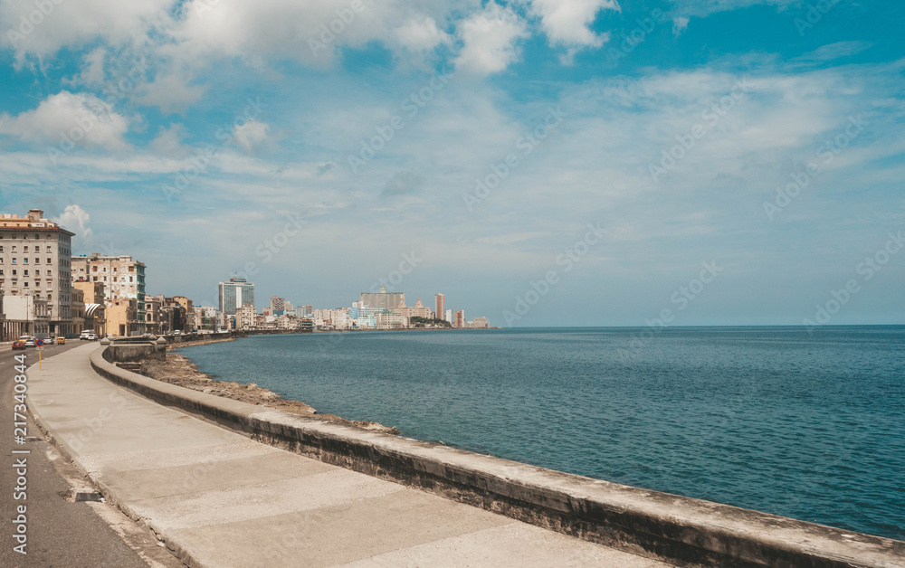 view of the seafront Havanna Cuba